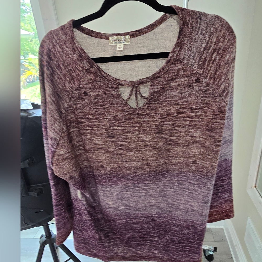 ONE WORLD KNIT TOP NWT
